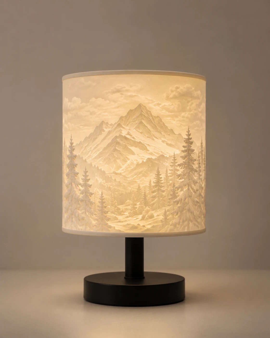 Classic lampa — zimní hory